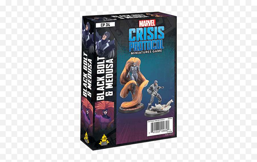 Marvel Crisis Protocol - Black Bolt And Medusa Character Pack Crisis Protocol Black Bolt Medusa Emoji,Marvel Character Controls Emotion