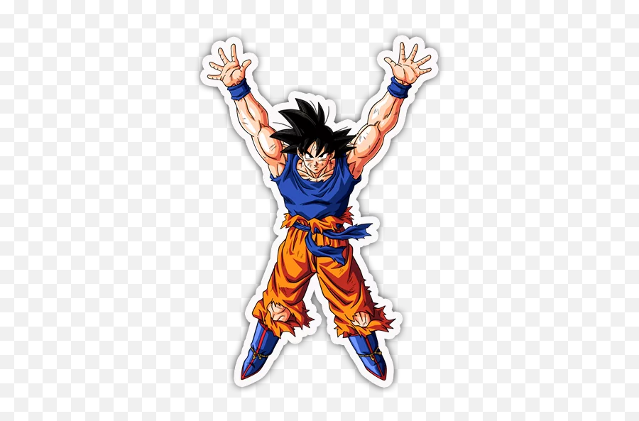 Dragon Ball Stickers For Telegram - Transparente Goku Genkidama Png Emoji,Goku Out Of Emojis