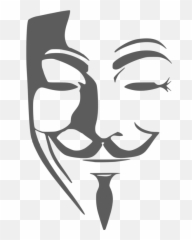 Art Monochrome Photography Facial Hair - Vendetta Mask Vector Emoji,Emotion Stencil