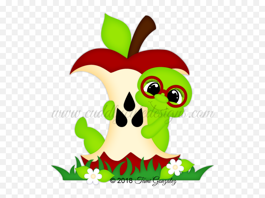 Foodbaking - Happy Emoji,Apple With Worm Emoticon
