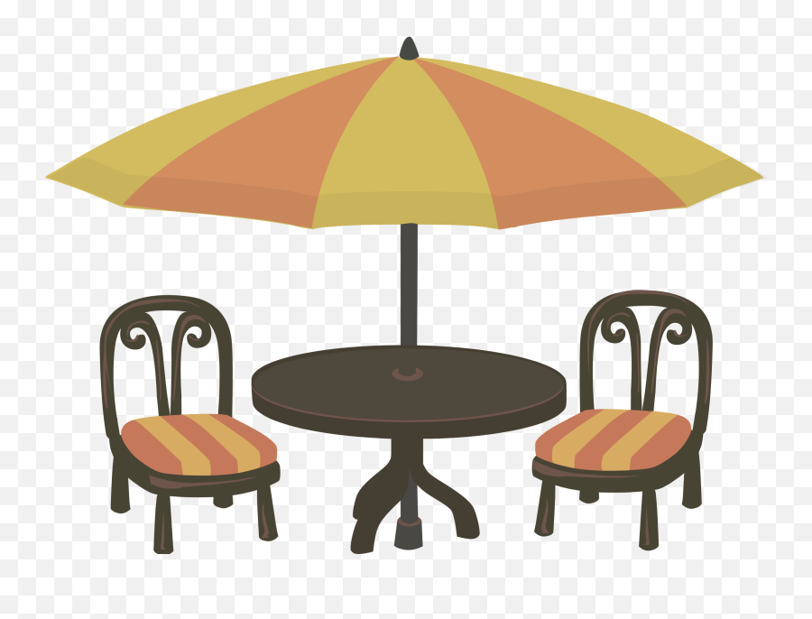 Clipart Table Illustration Clipart Table Illustration - Patio Furniture Clipart Transparent Background Emoji,Eggplant Emoji Costume