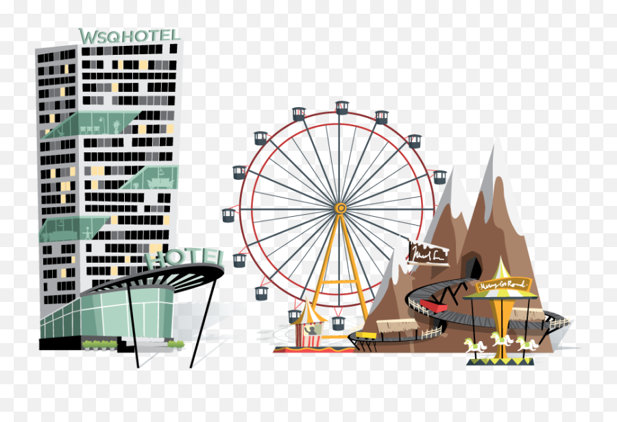 Singapore Tourism Industry - Amusement Ride Emoji,