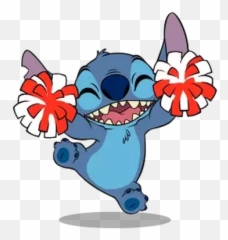 Stitch Sticker Pack - Stitch Cheerleader Emoji,Disney Emojis Stitch