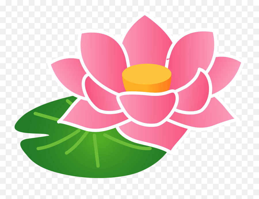 Lotus Flower Clipart - Nymphaea Nelumbo Emoji,Lily Flower Emoji