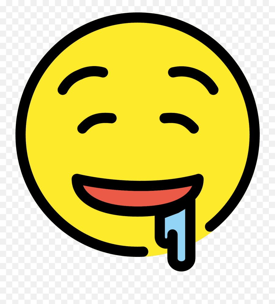 Drooling Face Emoji Clipart Free Download Transparent Png - Emoji,Pensive Emoji