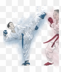 Tokyo Olympics - Karate Emoji,Karate Kick Girl Emoticon