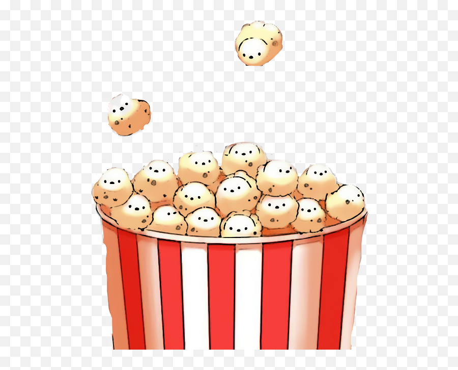 Popcorn Sticker Kawaii Cartoonizer Vote Sticker By - Happy Emoji,Popcorn Emoji Gif