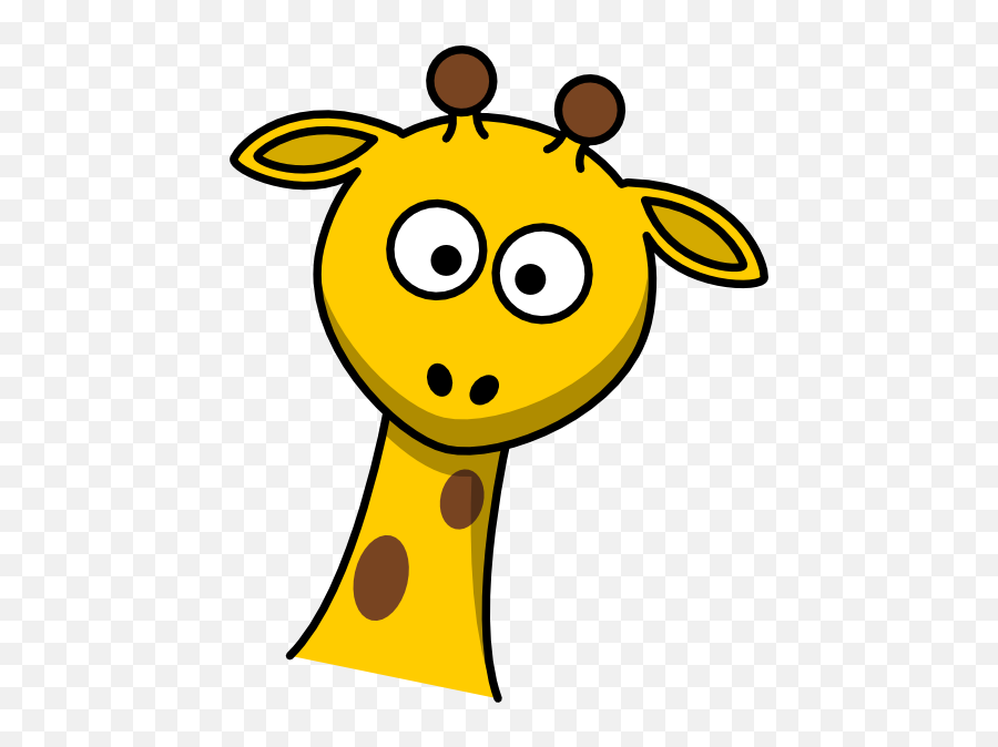 Giraffe Head Clipart - Clip Art Library Giraffe Head Clipart Emoji,Tilted Emoji