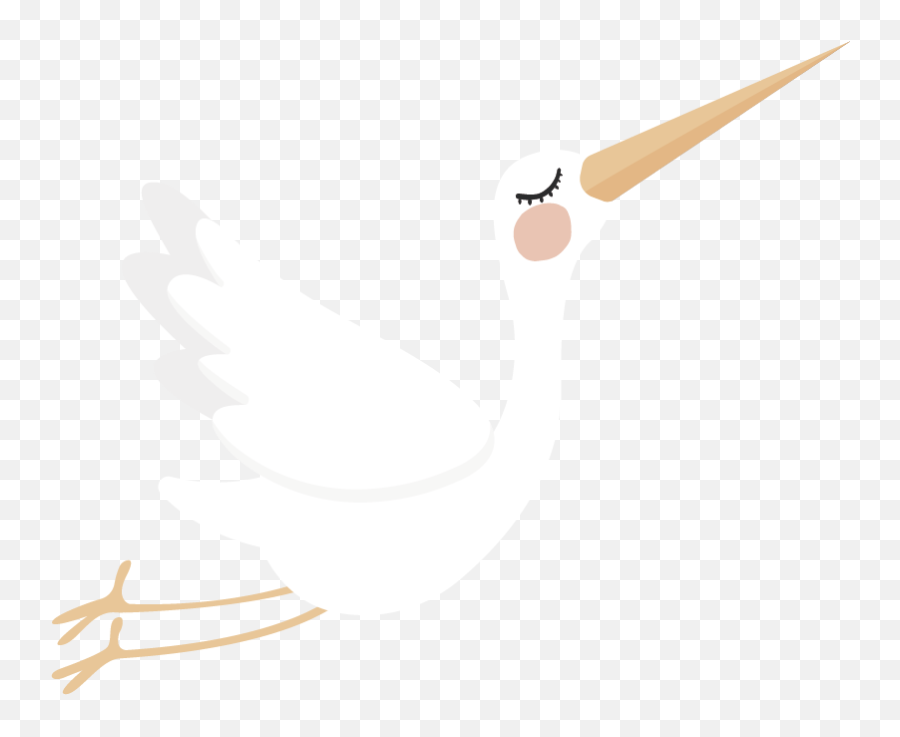 Flying Stork Bird Decal Emoji,Stork Emoji