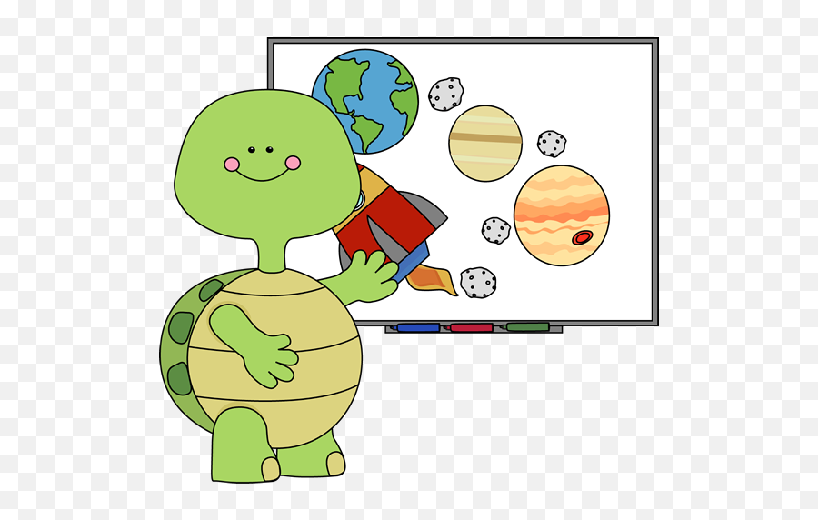 Clip Art For Teachers And Classrooms Turtle Teacher At - Turtle At School Clipart Emoji,Emotions Clipart For Teachers