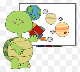 Clip Art For Teachers And Classrooms Turtle Teacher At - Turtle At School Clipart Emoji,Emotions Clipart For Teachers