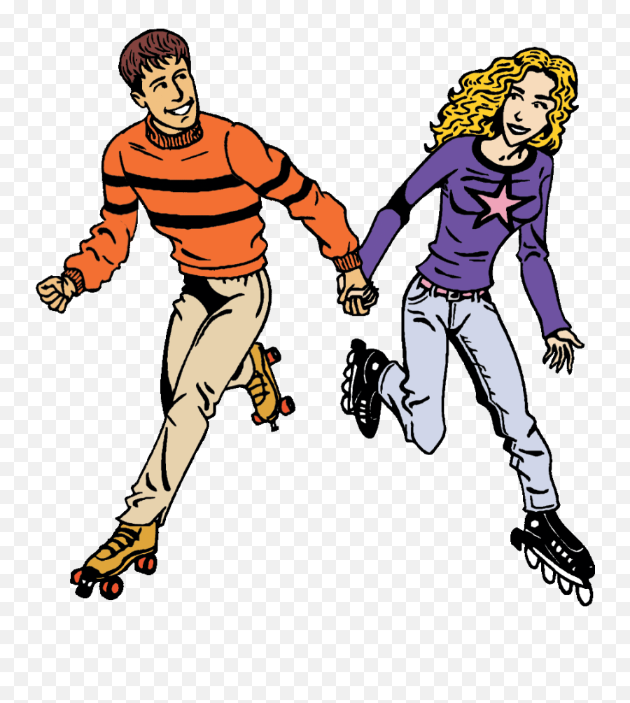 Clipart Family Roller Skating Clipart - Roller Skating Clipart Gif Emoji,Roller Skating Emoticon