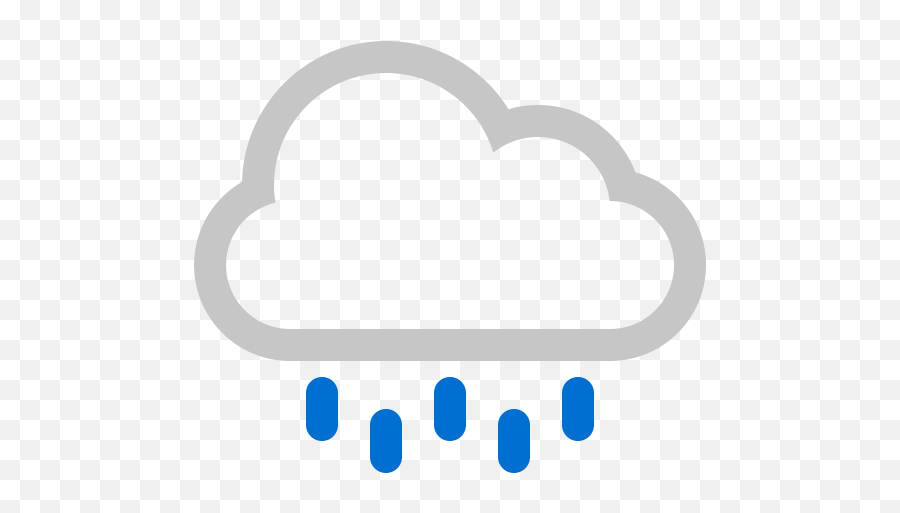 Rain Cloud Icon - Horizontal Emoji,Rainy Cloud Emoji