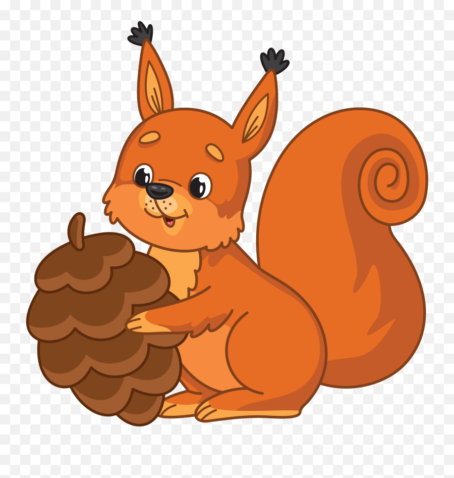 Squirrel With Pine Cone Clipart Emoji,Pine Cone Emoji