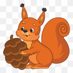 Squirrel With Pine Cone Clipart Emoji,Pine Cone Emoji