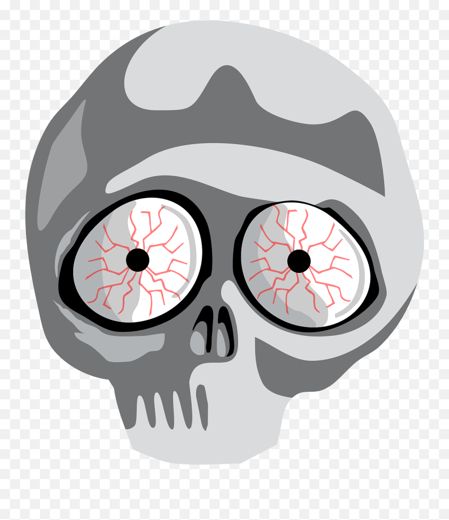 Bone Dead Human - Free Vector Graphic On Pixabay Bloodshot Eye Free Vector Emoji,Dead Emoji Png