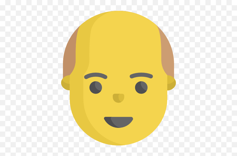 Bald - Happy Emoji,Bald Emoji