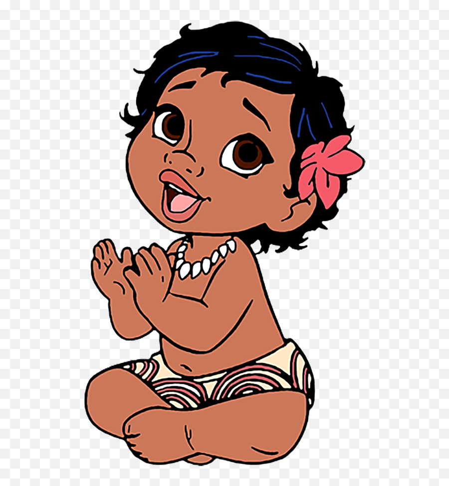 Disney Baby Moana Png Cartoon 29 - Baby Moana Png Emoji,Baby Emoji Transparent Background