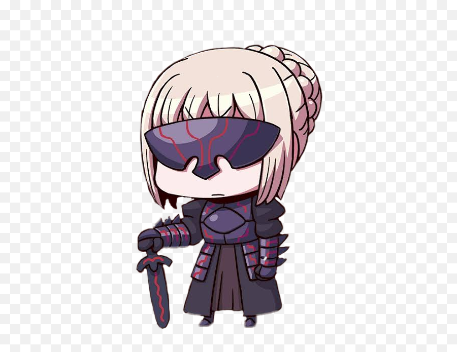 Alter Saber Sticker By Traslavinaantony - Male Reader X Alter Saber Emoji,Saber Emoji