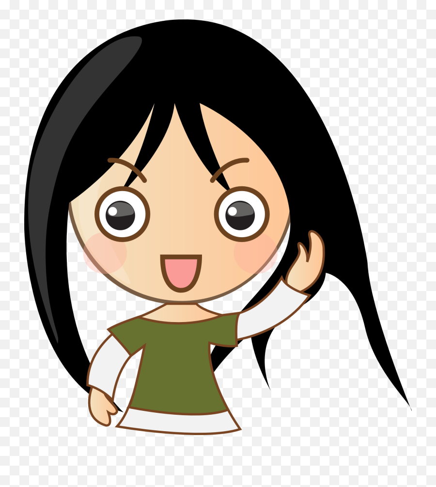 Smiley Clipart Woman Smiley Woman - Whatsapp Stickers For Dp Emoji,Asian Girl Emoji
