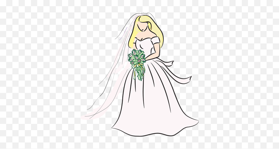 Bride Clipart - Blonde Bride Clipart Emoji,Wedding Shower Emoji