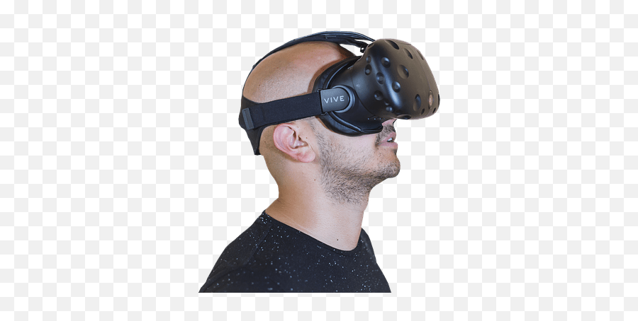 Virtual Reality Coupled With Eeg For - Guy In Vr Headset Png Emoji,Emotion Headset