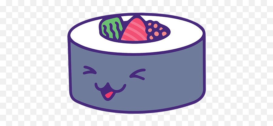Kawaii Sushi Cute Japanese Food Womenu0027s T - Shirt Cut Drawings Japanese Foods Emoji,Sushi Emoji Android
