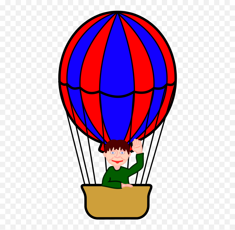 Free Clip Art Hot - Air Balloon By Agomjo Hot Air Balloon Basket Clipart Emoji,Hot Air Balloons Emoticons For Facebook