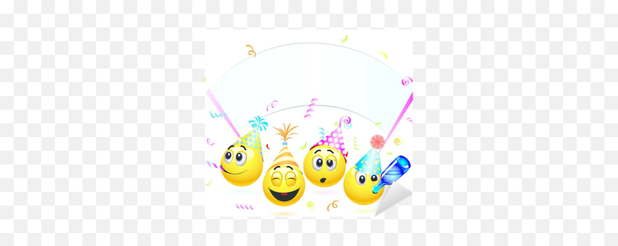 Smiley Balls Going To A Party Sticker U2022 Pixers - We Live To Change Happy Birthday Smiley In Advance Emoji,Going Up Emoticon