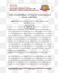 Self Concept And Teaching Competence - Document Emoji,Weitan, 2005 Basic Emotions Google Scholar