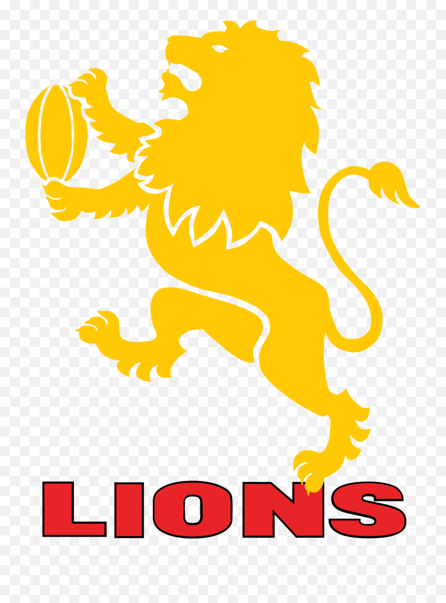 Lions Clipart Rugby Lions Rugby Transparent Free For - Lions Rugby Logo Png Emoji,Rugby Emoticon