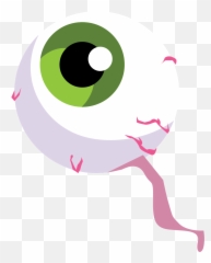 Clipart - Cartoon Transparent Background Eyeball Emoji,Halloween Calendar Emoticons