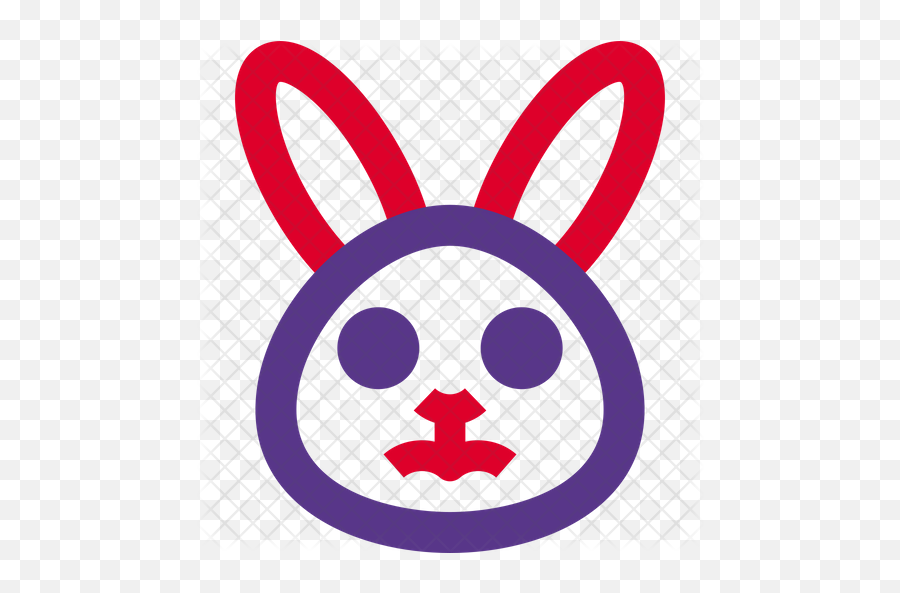 Rabbit Frowning Emoji Icon,Sad Bunny Emoji