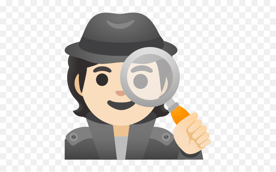 Detektiv Mit Lupe Und Hellem Hautton - Investigator Icons Emoji,Heller Emoji