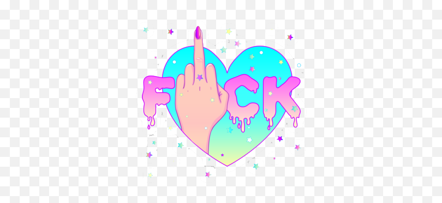 Emotions Fuck Fuckyou Sticker By Amanda Mcconnell - Female A Middle Finger Emoji,Emotions For Sign Language