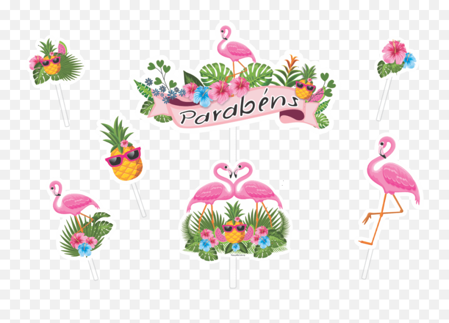 Index Of Wp - Contentuploads202011 Topo De Bolo Flamingos Emoji,Emoticon De Morango