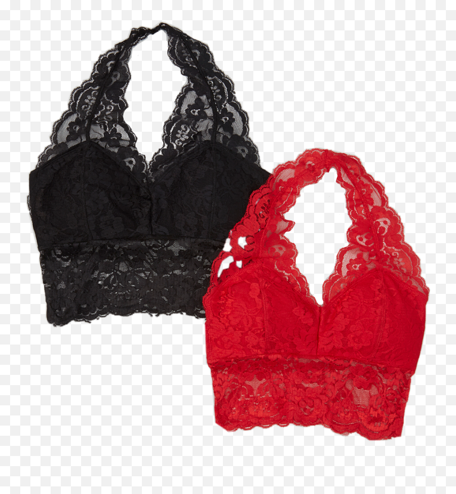 The Most Edited Bralettes Picsart - Red Lace Halter Bralette Emoji,Emoji Bra