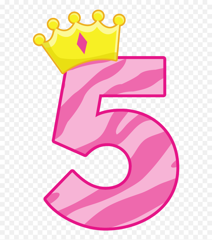 Art Birthday Happy Birthday Gifts Birthday Clipart - 5th Numero 5 Png Rosa Emoji,Happy Birthday Emoji Art