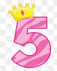 Art Birthday Happy Birthday Gifts Birthday Clipart - 5th Numero 5 Png Rosa Emoji,Happy Birthday Emoji Art