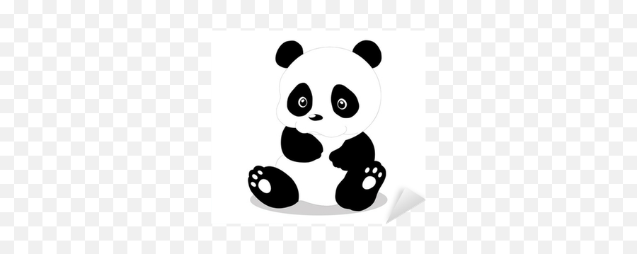 Cute Baby Panda Cartoon Sticker U2022 Pixers - We Live To Change Panda Em Desenho Animado Emoji,Cute Baby Emoji'