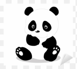 Cute Baby Panda Cartoon Sticker U2022 Pixers - We Live To Change Panda Em Desenho Animado Emoji,Cute Baby Emoji'