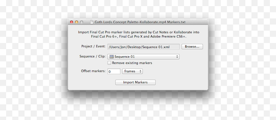 Marker Import 20 - Adobe Premiere And Fcpx Event Support Marker Import Premiere Emoji,To Insert Emojis On Final Cut Pro