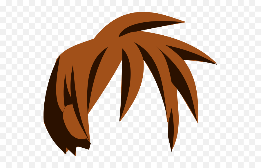 Vector Drawing Of Manga Kid Hair - Cartoon Hair Brown Png Emoji,Drawing Manga Emotions