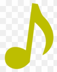 Yellow Music Notes Clipart - Colorful Single Music Notes Clipart Emoji,Misical Note Emoticon