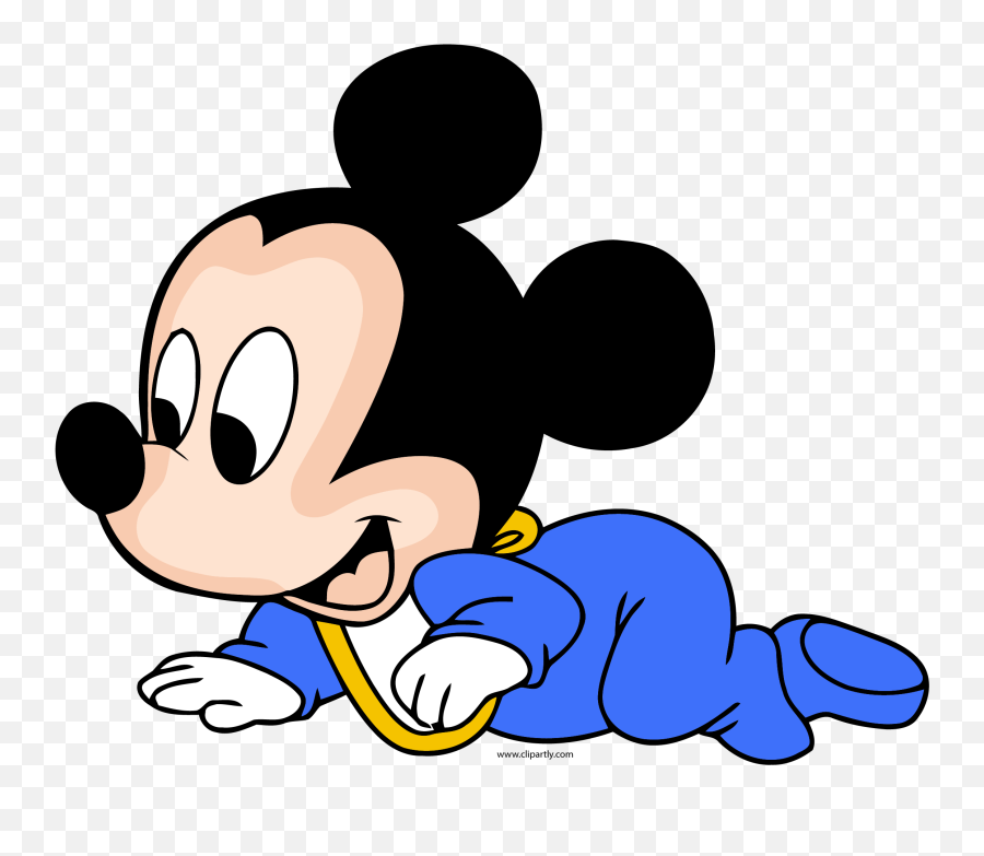 Disney Babies Clip Art - Clip Art Library Mickey Mouse Baby Clipart Emoji,Baby Crawling Emoji