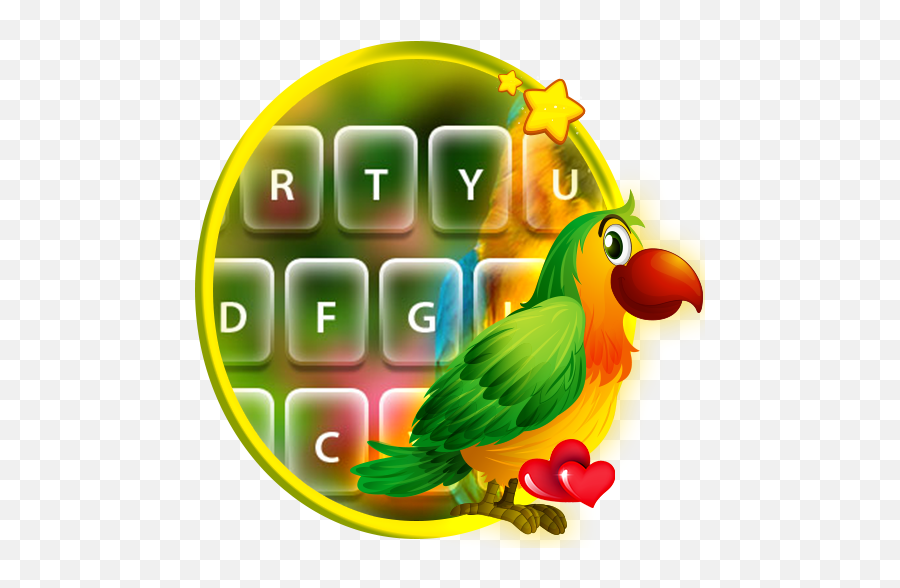 Lovely Parrots - Keyboard Theme U2013 Apps No Google Play Language Emoji,Parrot Emoticon