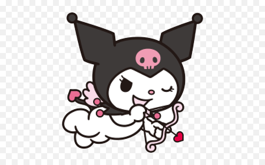 Pin - Kuromi Cupid Emoji,Hello Kitty Emoji Joggers