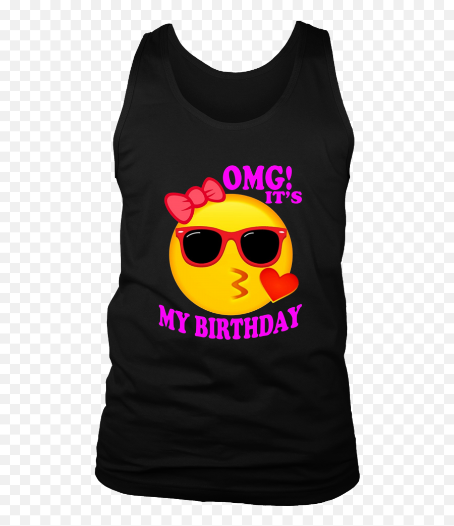 Birthday Emoji Shirt For Girls - Shirt Full Size Png Sleeveless,Who Sells Emoji Clothes