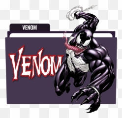 Venom Cartoon Folder Icon Free Download - Venom Png Emoji,Venom Emoji
