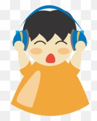Bob Dylan - Animated Child Listening Music Png Emoji,Animasi Emotion